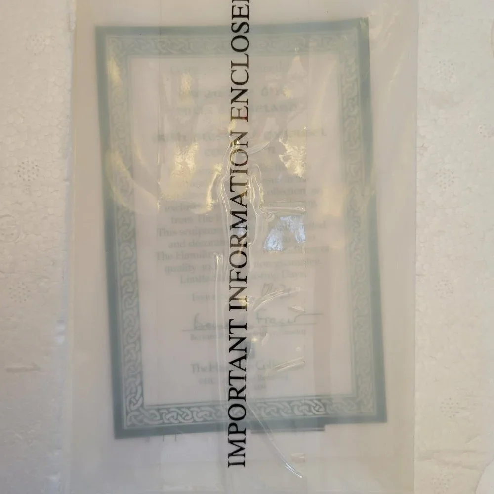NIB The Hamilton Collection - Irish Blessing Carousel Sculpture